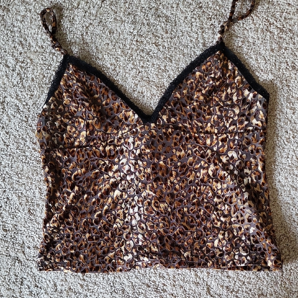 Cheetah Print Crop Tank